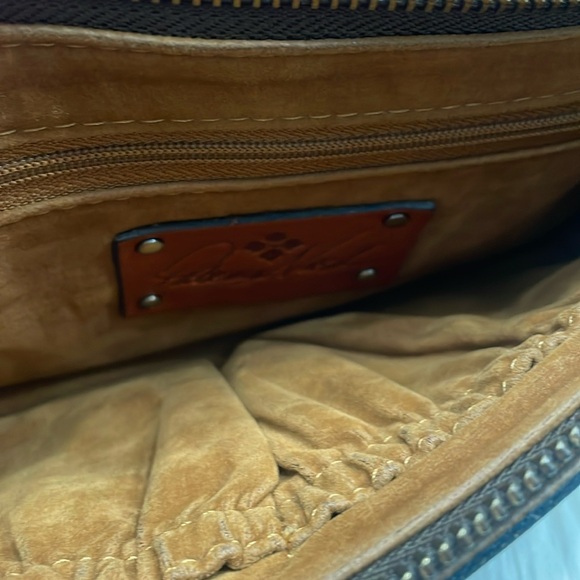 PATRICIA NASH Riot Rust Signature Map Leather Crossbody bag - Picture 16 of 16